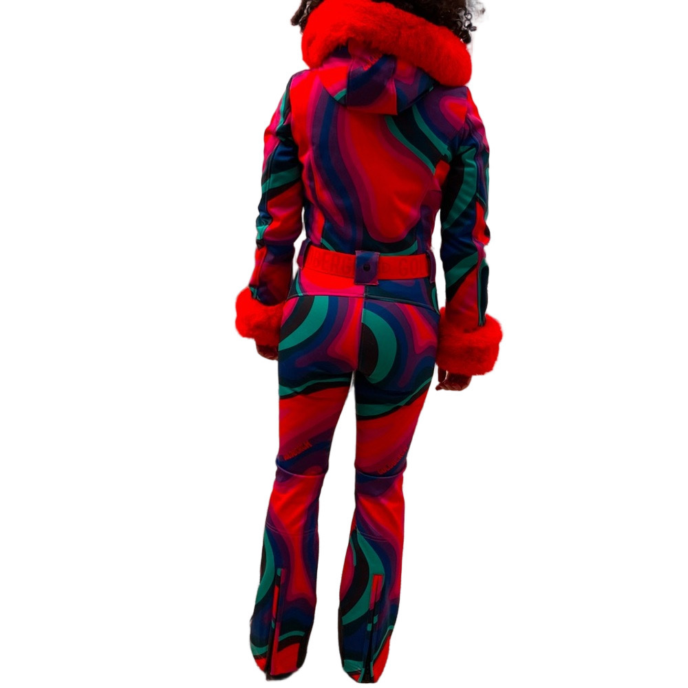 NWT Goldbergh Women's La Fête Faux Border Ski Suit - ABSINTHE RAINBOW - 36 (4) - Picture 5 of 7